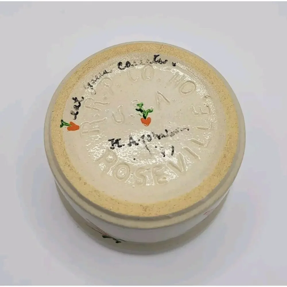 Vintage RRP Roseville Pottery Hand Painted 